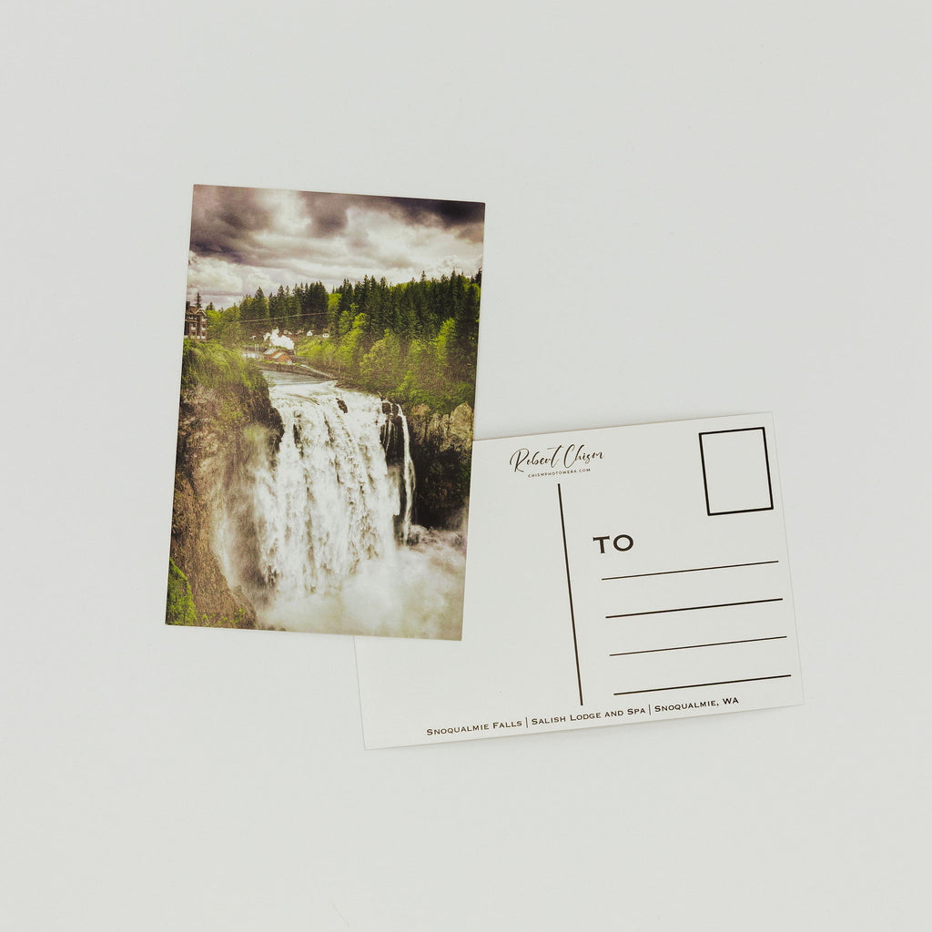 Salish Lodge & Spa Postcard - Roaring Falls | Salish Lodge