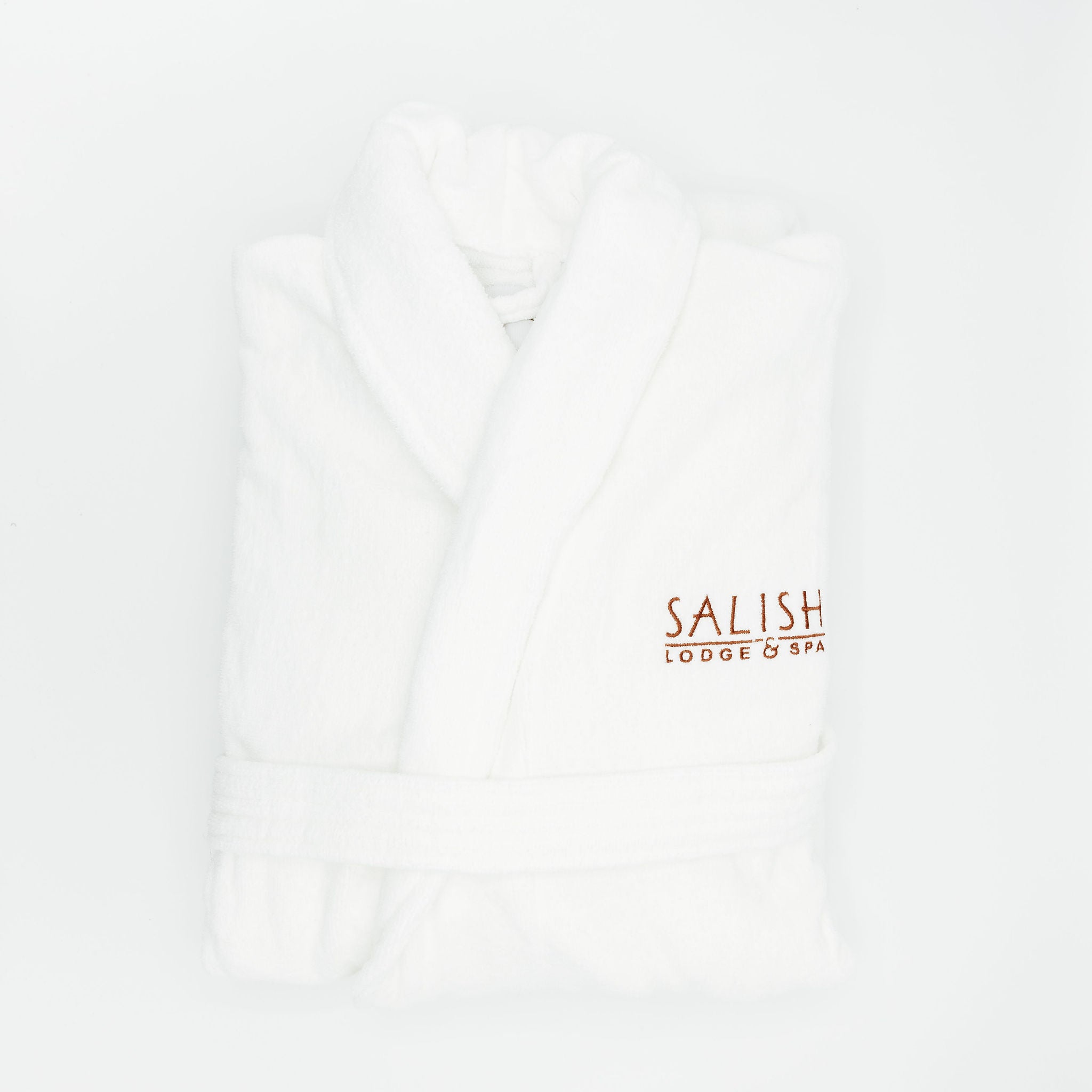 Salish Lodge & Spa Cotton Terry Embroidered Robe Adult Size | Salish Lodge