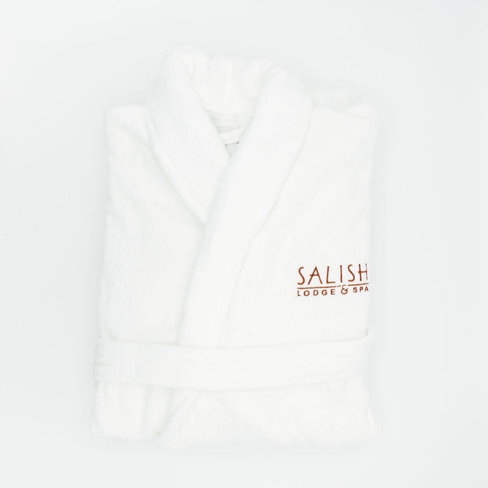 Salish Lodge & Spa Cotton Terry Embroidered Robe Adult Size | Salish Lodge